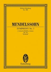 Mendelssohn: Symphony No. 3 A minor Opus 56 (Study Score) published by Eulenburg